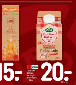 REMA 1000 Karolines Køkken' Økologisk Piskefløde tilbud