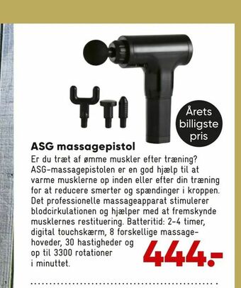 Bilka ASG massagepistol tilbud