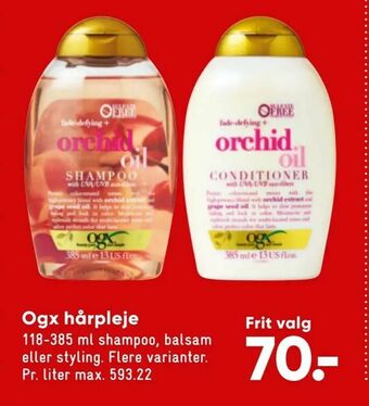 Bilka Ogx hårpleje tilbud