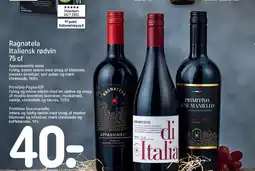 REMA 1000 Ragnatela Italiensk rødvin tilbud