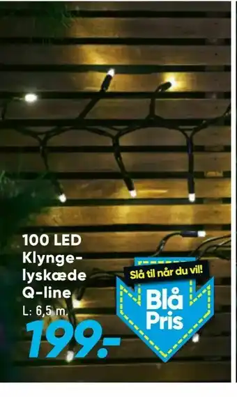 Bilka 100 LED Klyngelyskæde Q-line. tilbud