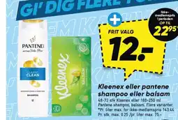 Bilka Kleenex eller pantene shampoo eller balsam tilbud