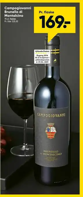 Bilka Campogiovanni Brunello di Montalcino tilbud