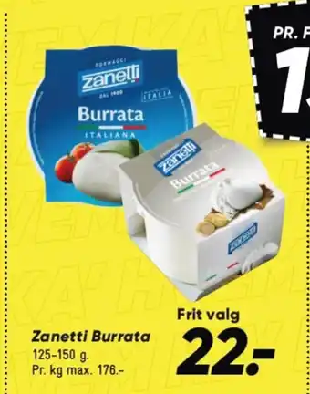 Bilka Zanetti Burrata tilbud