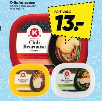 Bilka k-salat sauce tilbud