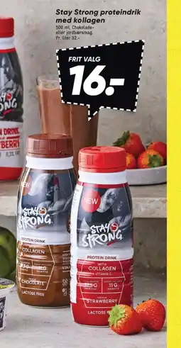 Bilka Stay Strong proteindrik med kollagen tilbud