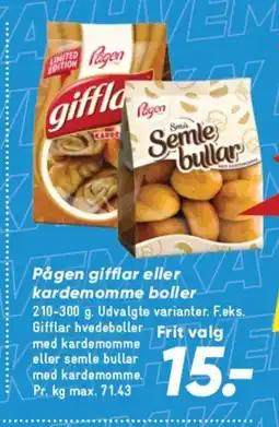 Bilka Pågen gifflar eller kardemomme boller tilbud