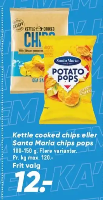 Bilka Kettle cooked chips eller tilbud