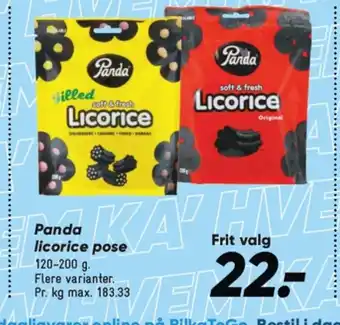 Bilka Panda licorice pose tilbud