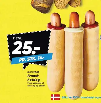 Bilka QUICKFOOD Fransk hotdog tilbud