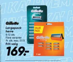 Bilka Gillette Largepack tilbud