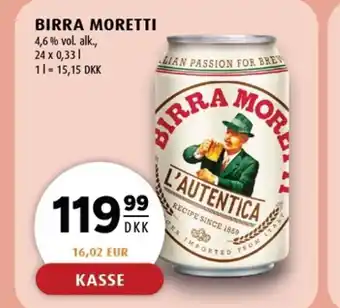 Scandinavian Park Birra moretti tilbud