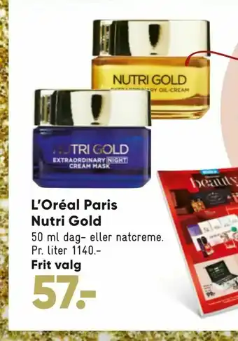Bilka L'Oréal Paris Nutri Gold tilbud