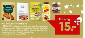 Bilka Mel eller dessert marked tilbud