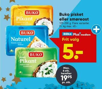 Bilka Buko pisket eller smøreost tilbud
