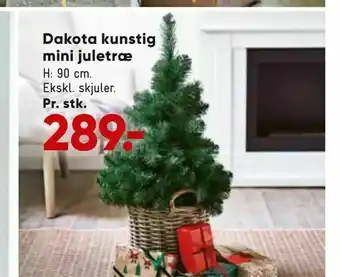 Bilka Dakota kunstig mini juletræ tilbud
