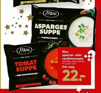 Bilka Mou special- eller verdens suppe tilbud
