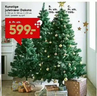 Bilka Kunstige juletræer Dakota tilbud