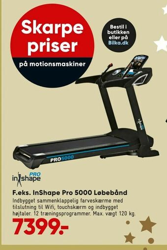 Bilka InShape Pro 5000 Løbebånd tilbud