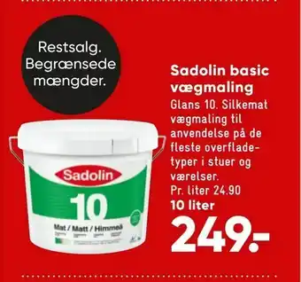 Bilka Sadolin basic vægmaling tilbud