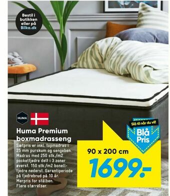 Bilka Huma Premium boxmadrasseng tilbud