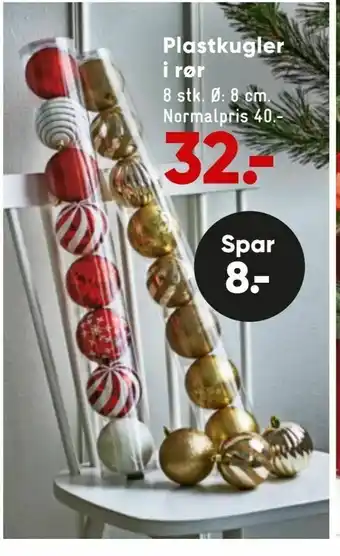 Plastkugler i rør
