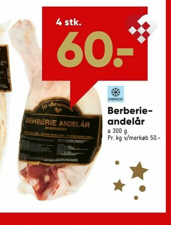 Bilka Berberie - andelår tilbud