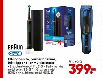 Bilka Eltandbørste, barbermaskine, hårklipper eller multitrimmer tilbud