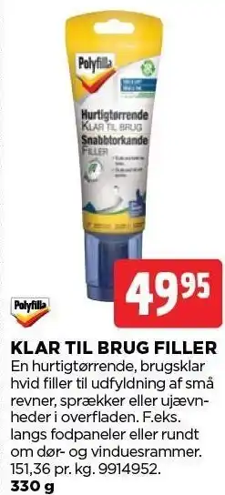 jem & fix KLAR TIL BRUG FILLER tilbud