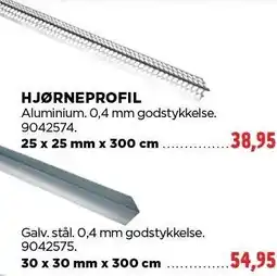 jem & fix HJØRNEPROFIL tilbud