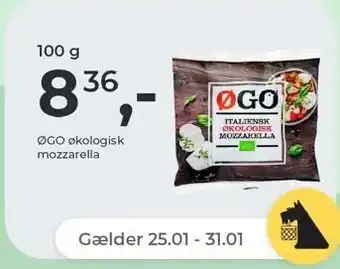 Netto Økologisk mozzarella tilbud