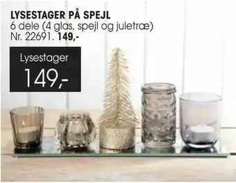 Daells Bolighus Lysestager på spejl tilbud