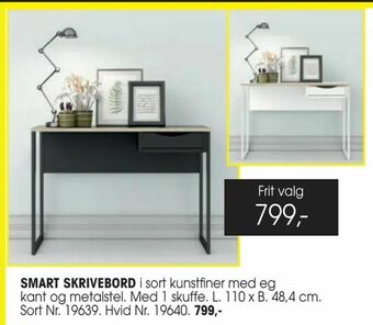 Daells Bolighus Smart skrivebord tilbud