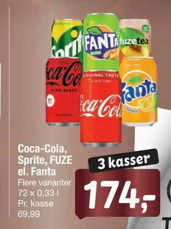 Fakta Tyskland Coca-Cola, Sprite, FUZE el. Fanta tilbud