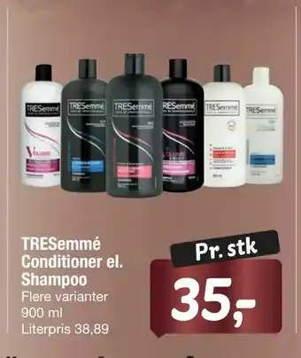 Fakta Tyskland TRESemmé Conditioner el. Shampoo tilbud