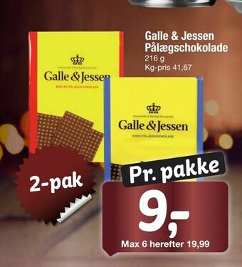 Galle & Jessen Pålægschokolade
