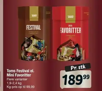 Toms Festival el. Mini Favoritter