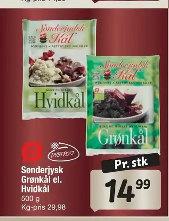 Fakta Tyskland Sønderjysk Grønkål el. Hvidkål tilbud