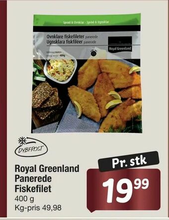 Fakta Tyskland Royal Greenland Panerede Fiskefilet tilbud