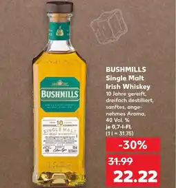 Kaufland DE BUSHMILLS Single malt irish whiskey tilbud