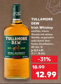 Kaufland TULLAMORE DEW Irish whiskey tilbud