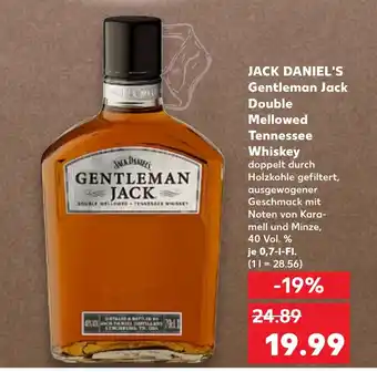 Kaufland JACK DANIEL'S Gentleman jack double mellowed tennessee whiskey tilbud