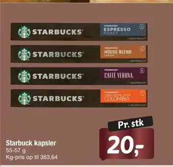 Fakta Tyskland Starbuck kapsler tilbud