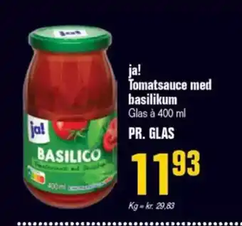 Otto Duborg JA! Tomatsauce med basilikum tilbud