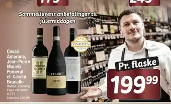 Fakta Tyskland Cesari Amarone, Jean-Pierre Moueix Pomerol el. Cecchi Brunello tilbud