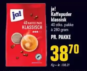 Otto Duborg JA! Kaffepuder klassisk tilbud