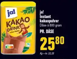 Otto Duborg JA! İnstant kakaopulver tilbud