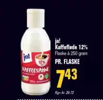 Otto Duborg JA! Kaffefløde 12% tilbud