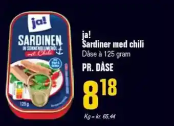 Otto Duborg JA! Sardiner med chili tilbud