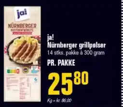 Otto Duborg JA! Nürnberger grillpølser tilbud